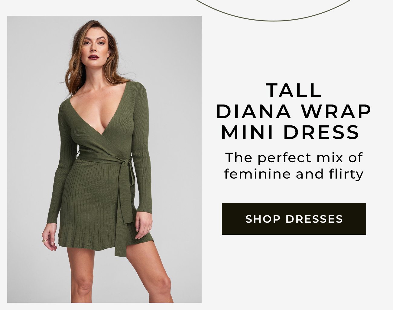 Tall Diana Wrap Mini Dress - The perfect mix of feminine and flirty 