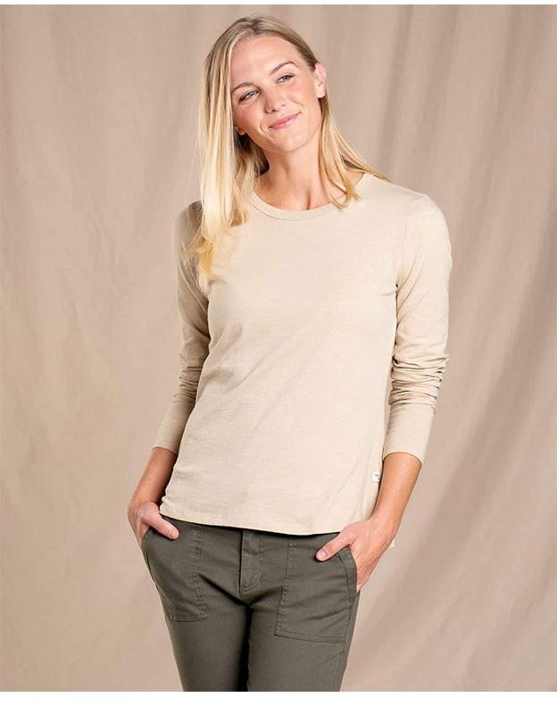 Primo Long Sleeve Crew in Chai Color