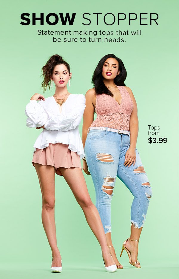 Shop Tops from $3.99