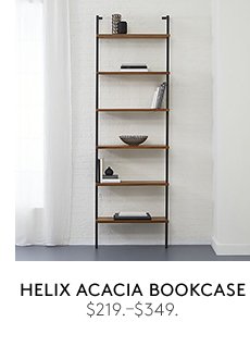 helix acacia bookcase