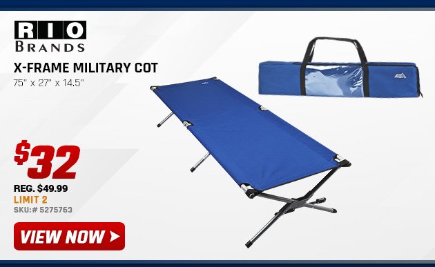 Rio X-Frame Military Cot