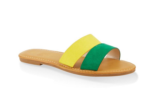 Split Band Slide Sandals