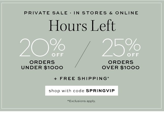 PRIVATE SALE