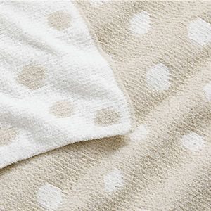 reversible chenille dot blanket