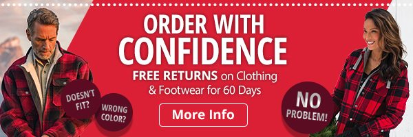 Free Returns on Clothing & Footwear