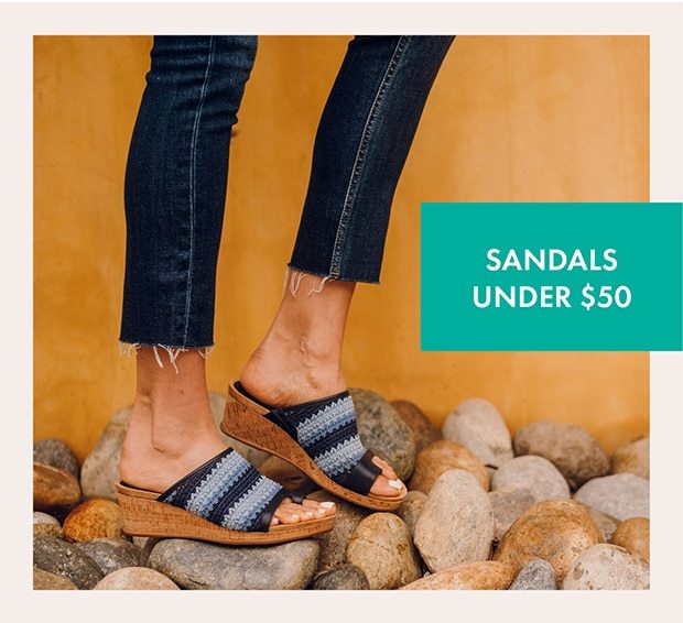 SANDALS UNDER $50