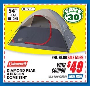 Coleman Diamond Peak 4-Person Dome Tent