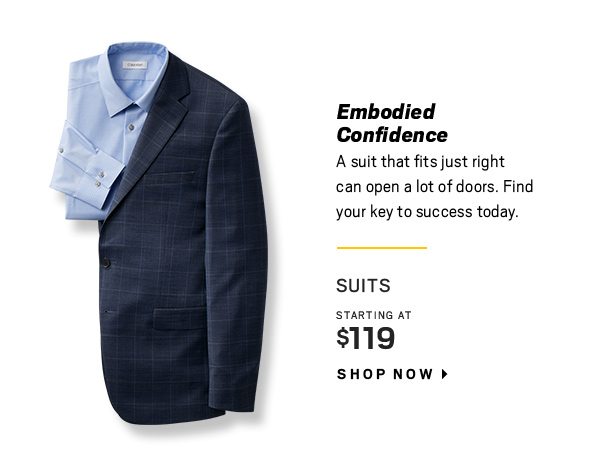 Suits starting at $119 - Shop Now