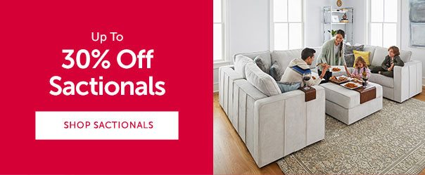 Up to 30% Off Sactionals | SHOP SACTIONALS >>