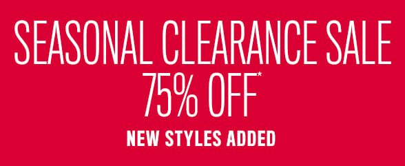 75% off Clearance