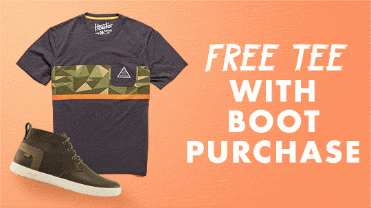 FREE TEE WITH BOOT PURCHASE