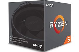 AMD Ryzen 5 2600 Unlocked 6 Cores/12 Threads up to 3.9GHz CPU with Wraith Stealth Cooler
