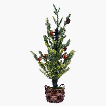 exclusive 2-foot pine cone christmas tree