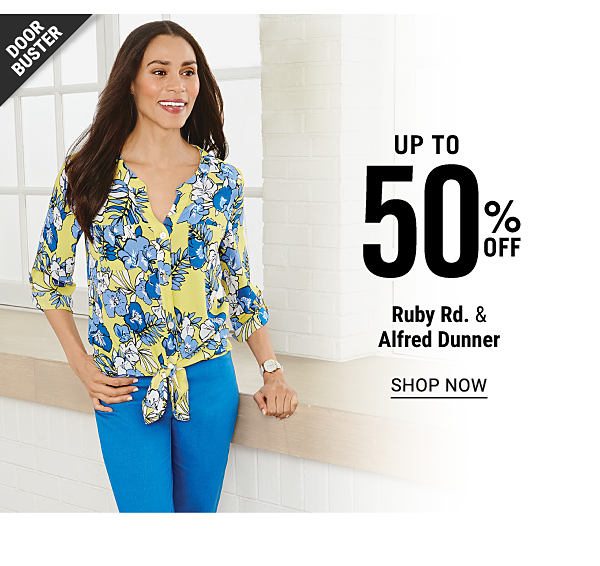 Doorbuster - Up to 50% off Ruby Rd. & Alfred Dunner. Shop Now.