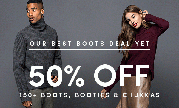 OUR BEST BOOTS DEAL YET | 50% OFF 150+ BOOTS, BOOTIES & CHUKKAS