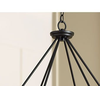 Lacey 28&quote; Wide Round Black LED Chandelier