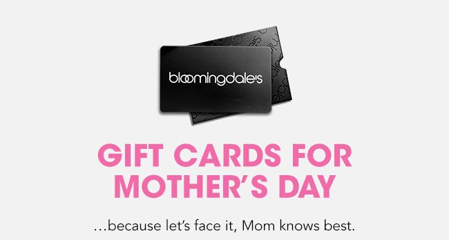 Gift Cards For Mother's Day