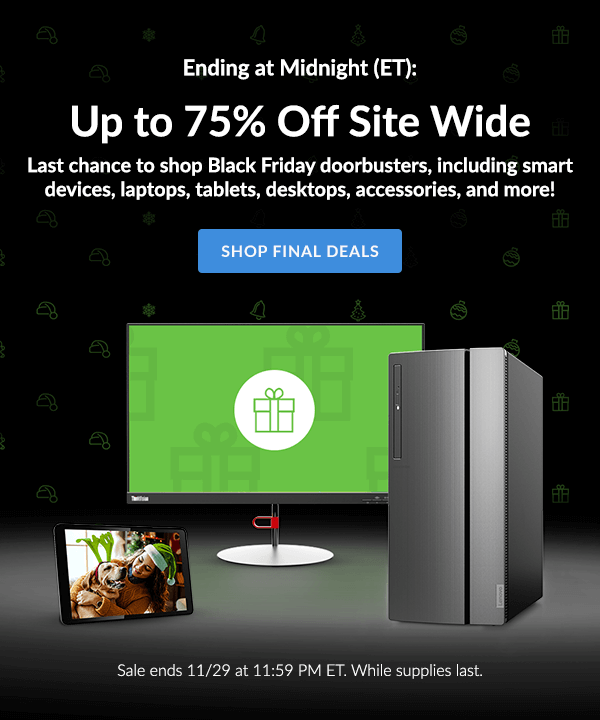 Up to 75% Off Site Wide