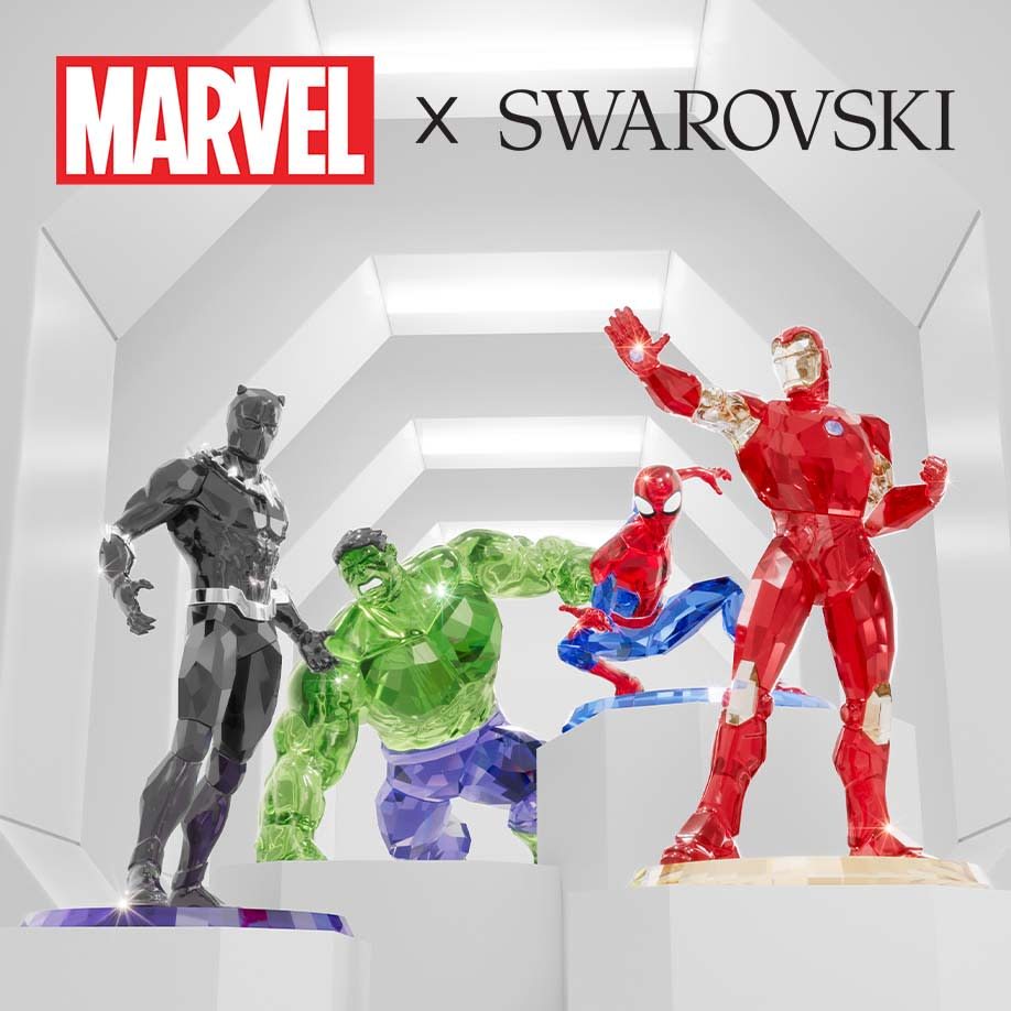 Marvel© x Swarovski crystalline figurines