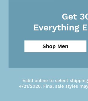 30% off Men's Bestsellers