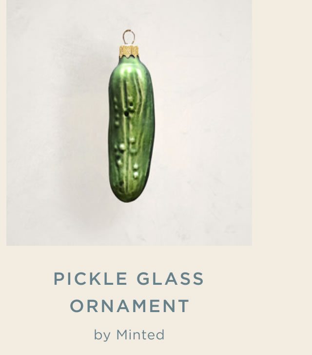 Pickle Glass Ornament