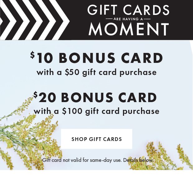 SHOP GIFT CARDS