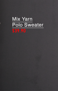 PDP12 - MIX YARN POLO SWEATER