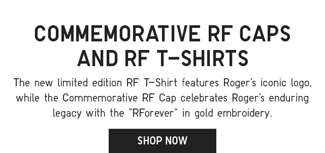 SUB - COMMEMORATIVE RF CAPS AND RF T-SHIRTS. SHOP NOW.