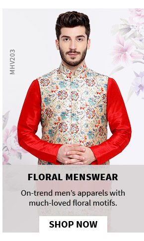 Menswear collection in floral prints and motifs. Shop!