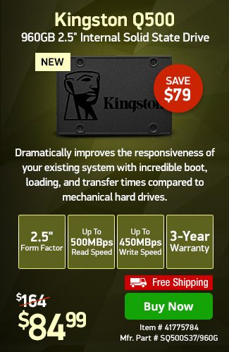 Kingston Digital Q500 960GB Solid State Drive | 41775784 | Shop Now