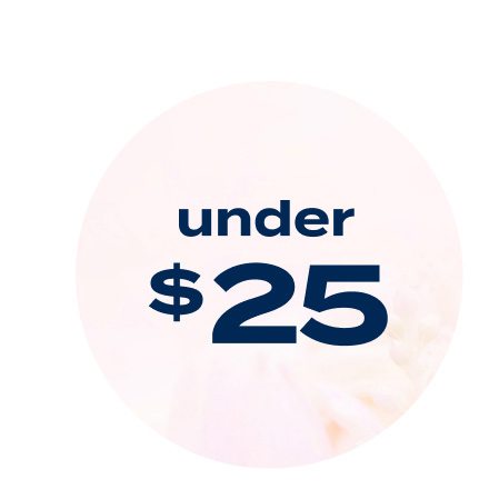under $25