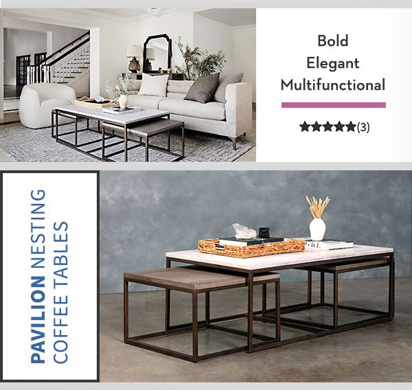 Pavilion Nesting Coffee Tables | Bold, Elegant, Multifunctional