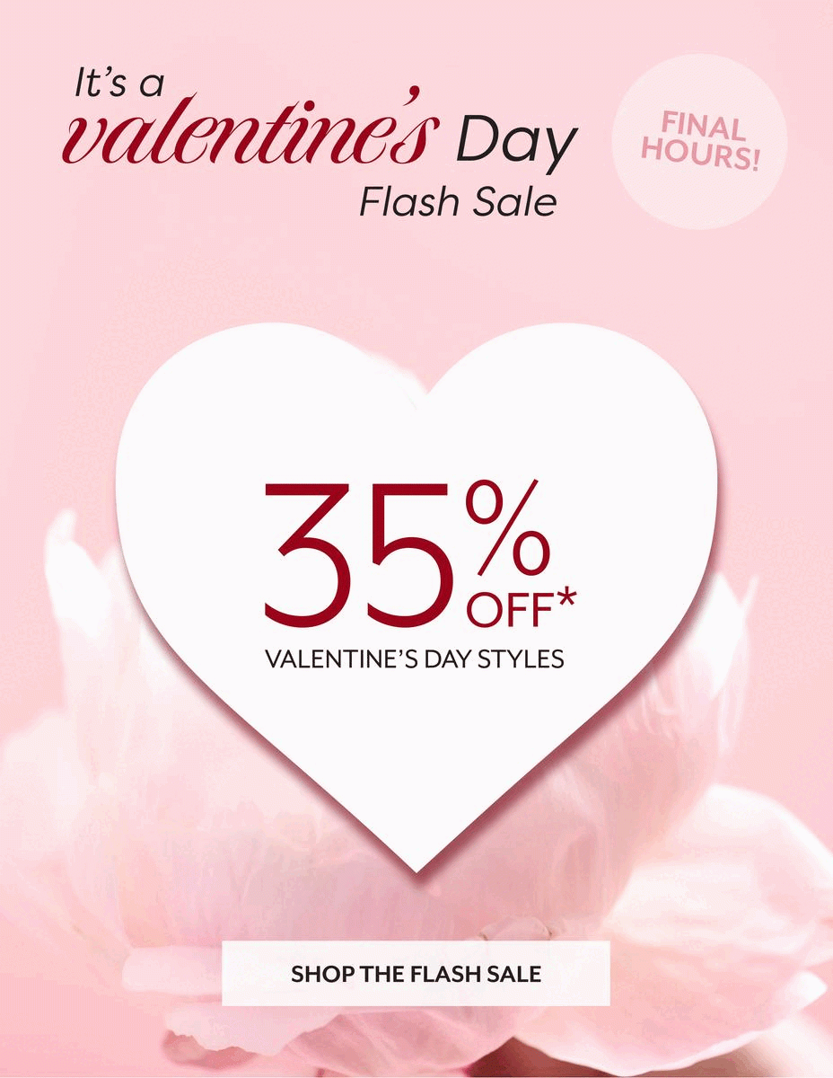 35% Off Valentine's Day Styles | Shop The Flash Sale