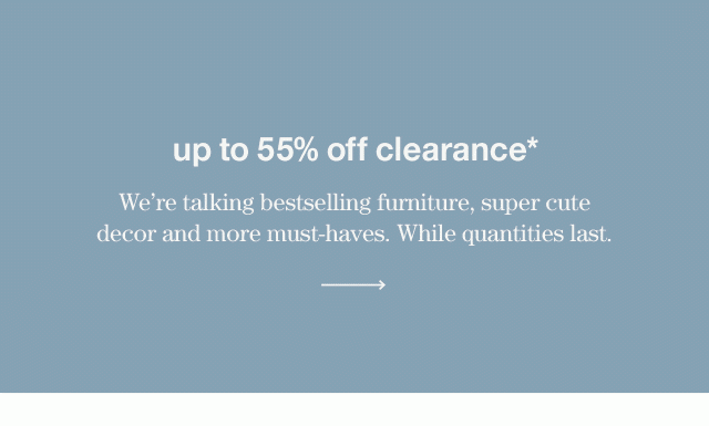 up to 55% off clearance