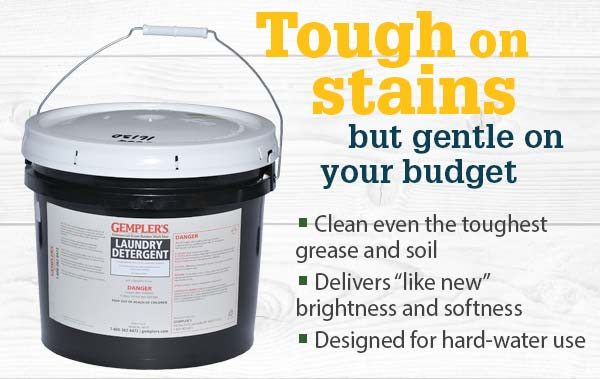 Tough on stains but gentle on your budget -Clean even the toughest grease and soil -Delivers "like new" brightness and softness -Designed for hard-water use