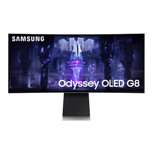 Samsung Odyssey OLED G8 34 2K WQHD (3440 x 1440) 175Hz Ultrawide Curved Screen Gaming Monitor;