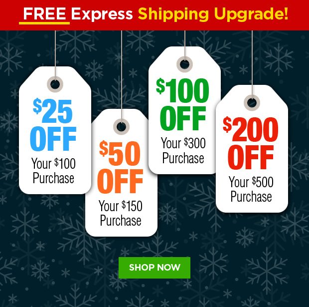 Free Express Shipping Upgrade PLUS up to $200 off!