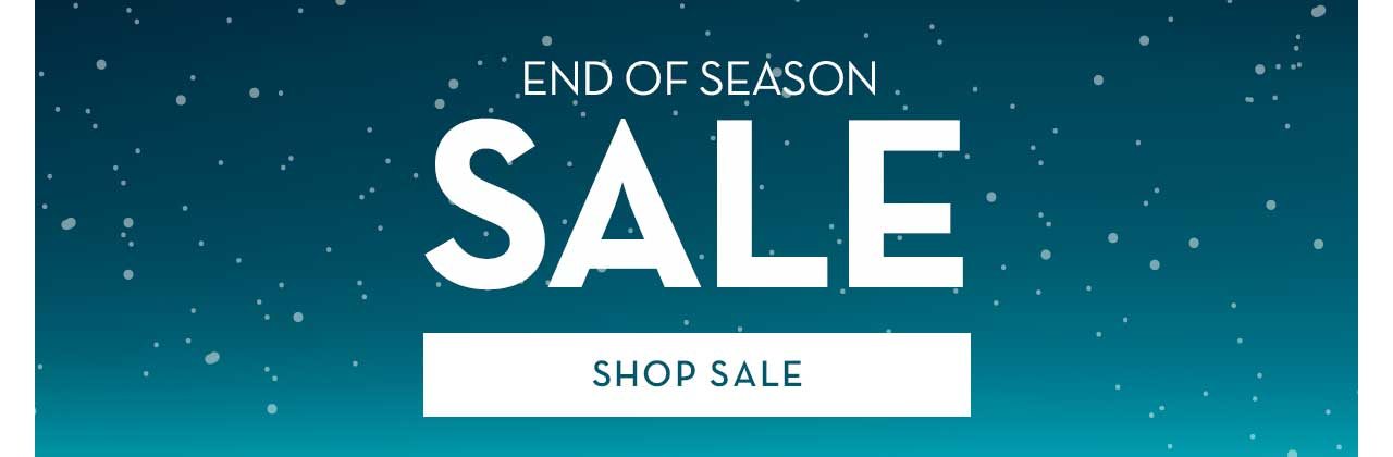 END OF SEASON SALE SHOP SALE