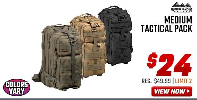 World Famous Sports Medium Tactical Pack