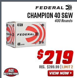 Federal Champion 40 S&W 