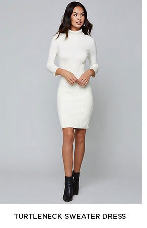 TURTLENECK SWEATER DRESS