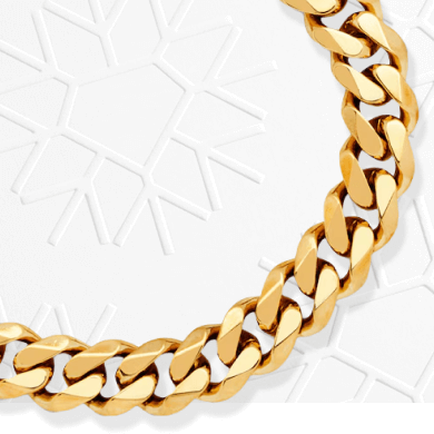 Solid Curb Chain Bracelet 14K Yellow Gold 8.75''