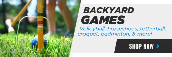 Backyard Games: Volleyball, Badminton, Horseshoes and more! - Shop Now
