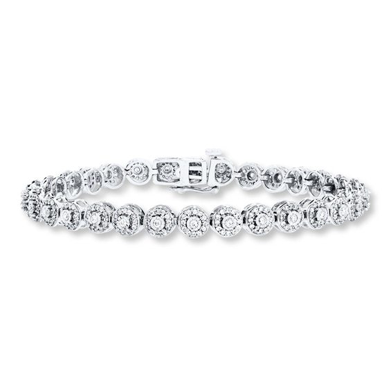 Kay Diamond Bracelet 1 ct tw Round-cut 10K White Gold