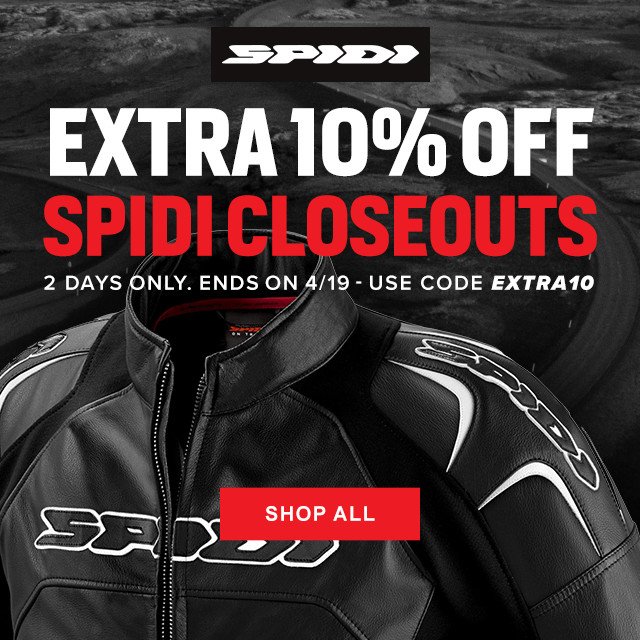 Extra 10% Off Spidi Closeouts with code EXTRA10 - Shop All