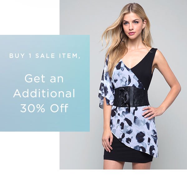 Buy 1 Sale Item, Get an Additional 30% Off