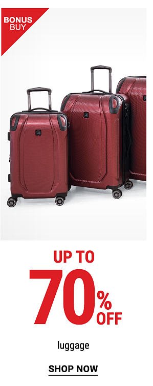 Up to 70% of luggage. Shop Now.