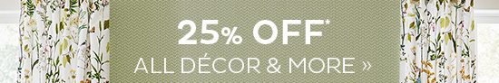 25% Off All Decor