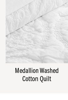 Medallion Washed Cotton Quilt