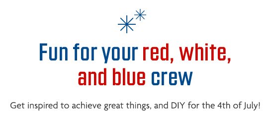 Fun for your red, white, and blue crew